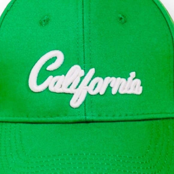 Unisex Green Embroidered California Baseball Cap - Picture 3 of 9